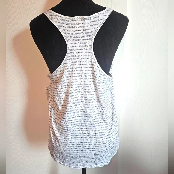 😴 Calvin Klein Sleepwear Racerback Tank Top - Size Large NWT - Picture 3 of 8